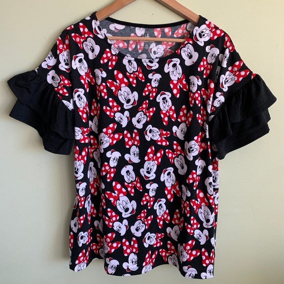 Disney Tops - Disney Parks Authentic Ladies Minnie Mouse Tee XXL